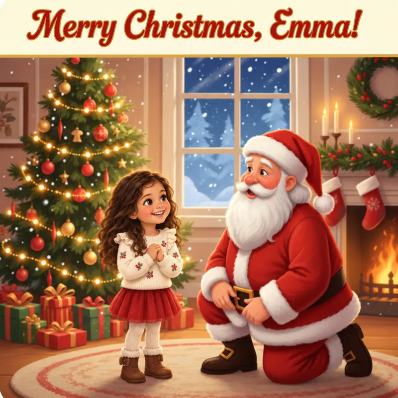 Merry Christmas Adventure Book — personalized book cover