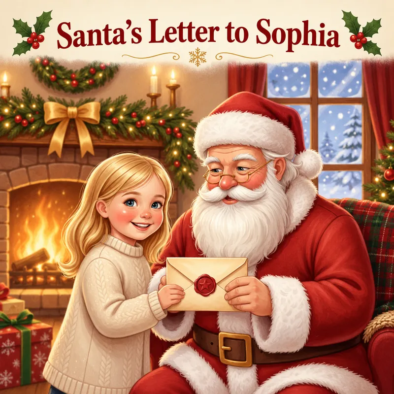 Personalized Santa Letter Book