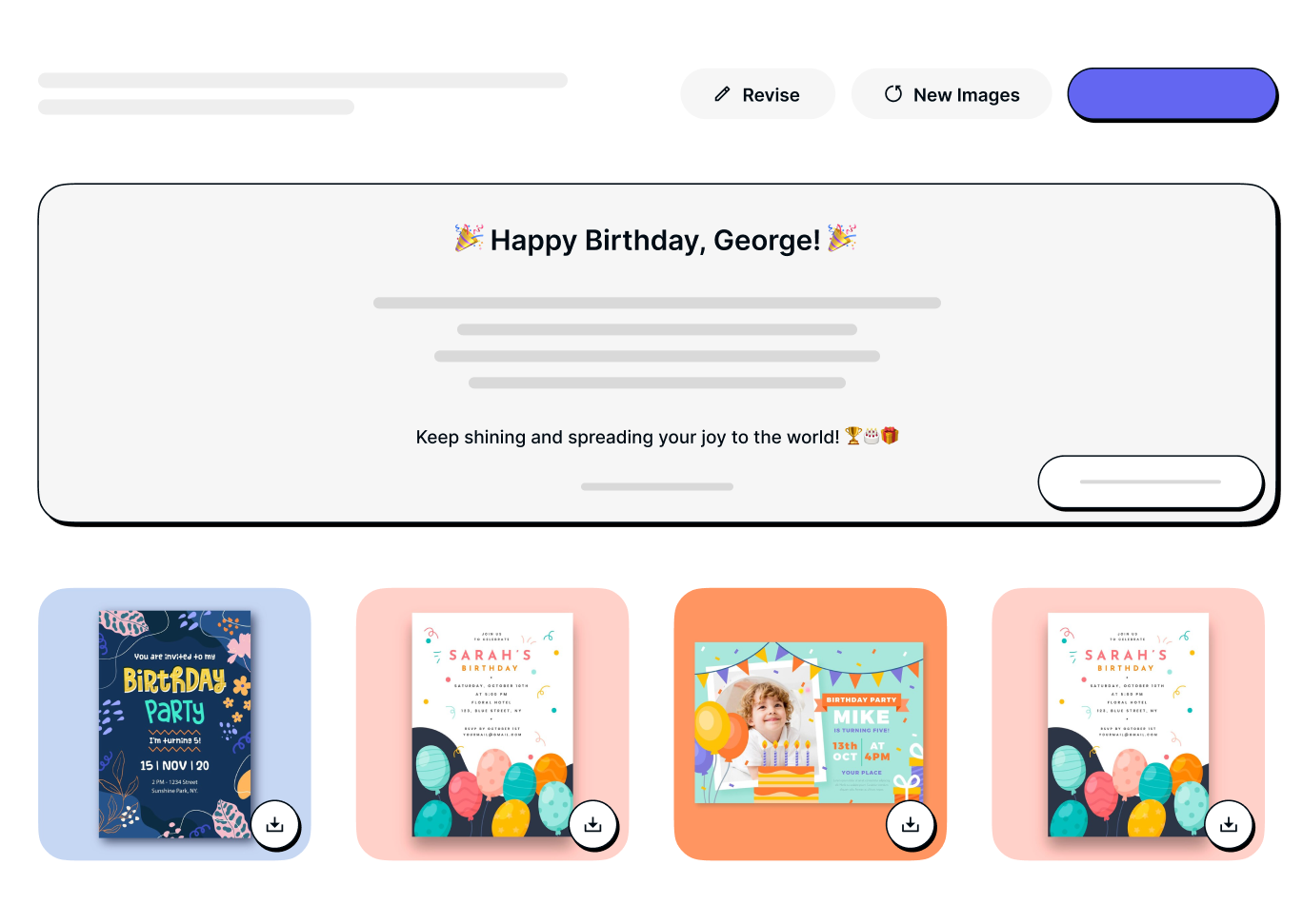 Tweak and celebrate!